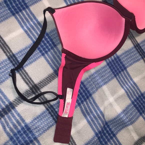 Victoria’s Secret Pink Bra size 34D Maroon - Picture 5 of 7